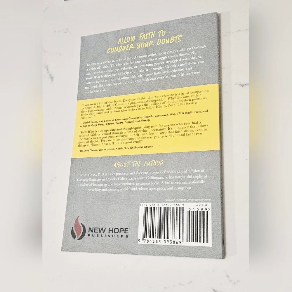 BOGO Faith Wins: Overcoming a Crisis of Belief Adam Groza Book